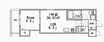 武庫之荘駅 徒歩9分 1階の物件間取画像