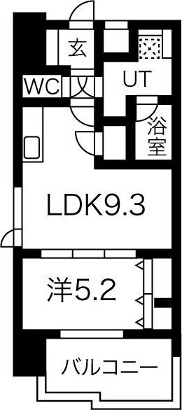 三国駅 徒歩2分 9階の物件間取画像