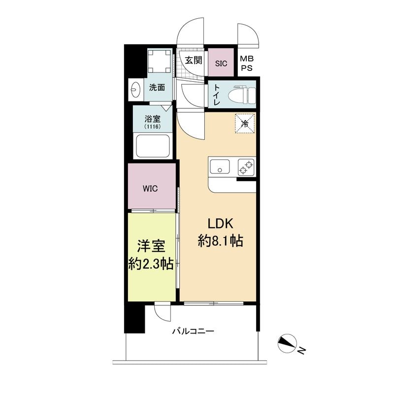 十三駅 徒歩5分 4階の物件間取画像