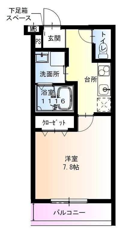 だいどう豊里駅 徒歩4分 1階の物件間取画像