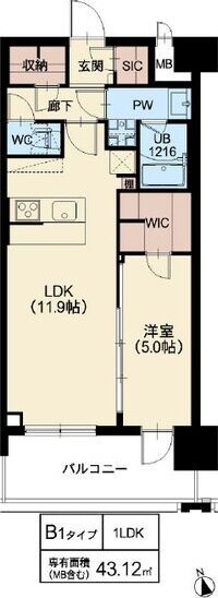 東淀川駅 徒歩2分 6階の物件間取画像