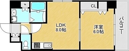 江坂駅 徒歩12分 2階の物件間取画像