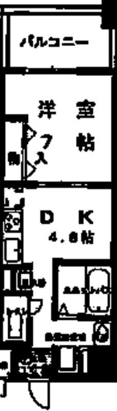 江坂駅 徒歩5分 8階の物件間取画像