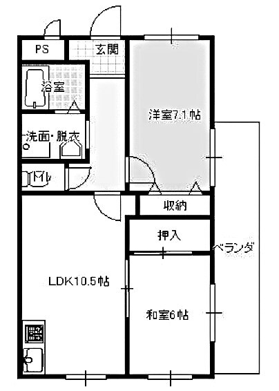 塚口駅 徒歩16分 5階の物件間取画像