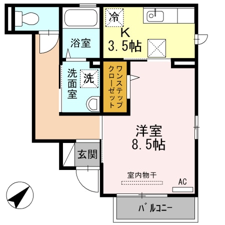 伊丹駅 徒歩6分 1階の物件間取画像