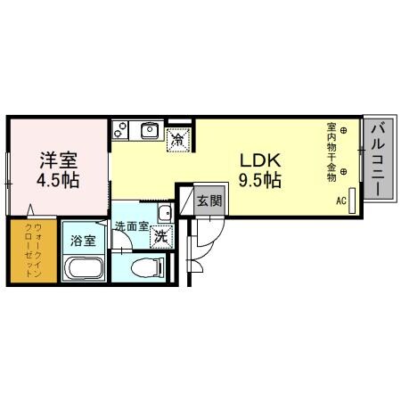 淡路駅 徒歩10分 1階の物件間取画像