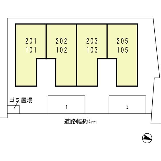 白樺ハイツの物件内観写真