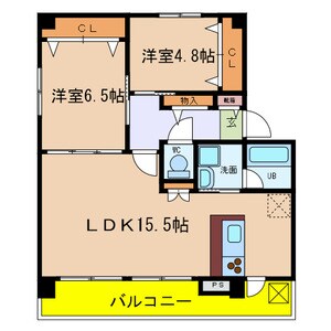 中山寺駅 徒歩14分 3階の物件間取画像