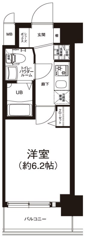 エグゼ江坂WESTの物件間取画像