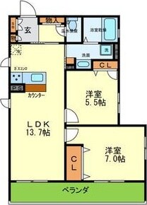 メゾン・スクエアヒルズの物件間取画像