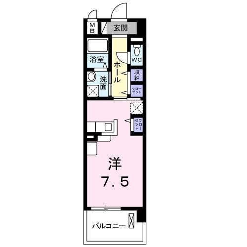 新伊丹駅 徒歩5分 5階の物件間取画像