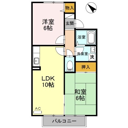 伊丹駅 バス15分  中野大橋下車：停歩2分 2階の物件間取画像