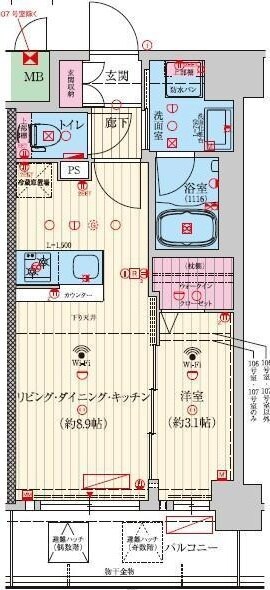 関大前駅 徒歩9分 2階の物件間取画像