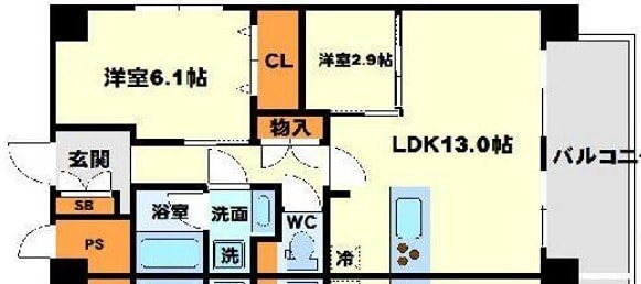 江坂駅 徒歩14分 7階の物件間取画像