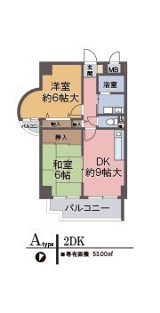 ホープ清風荘の物件間取画像