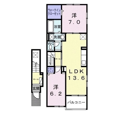 伊丹駅 バス15分  スポーツセンター前下車：停歩4分 2階の物件間取画像