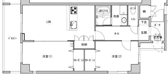 ファイブコート向丘の物件間取画像