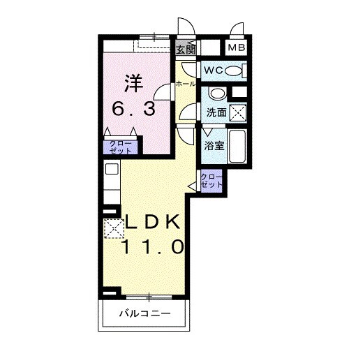 塚口駅 徒歩16分 3階の物件間取画像