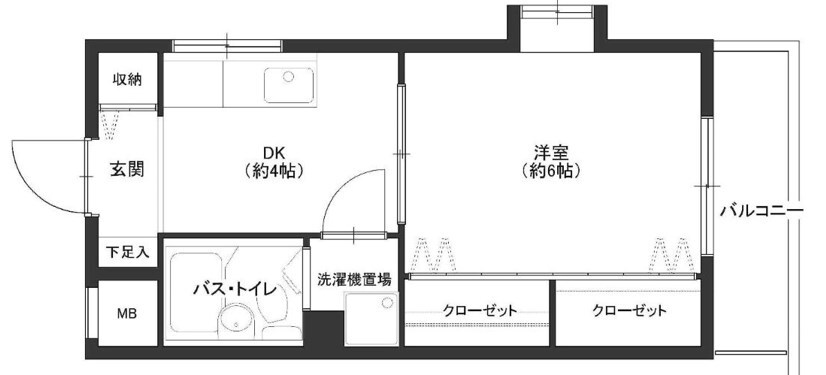 グランディア　大物公園の物件間取画像