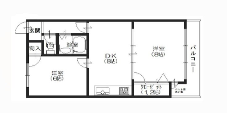 グランベガ緑地公園の物件間取画像
