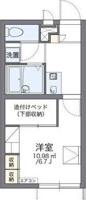 レオパレスメゾン　モンポルトの物件間取画像