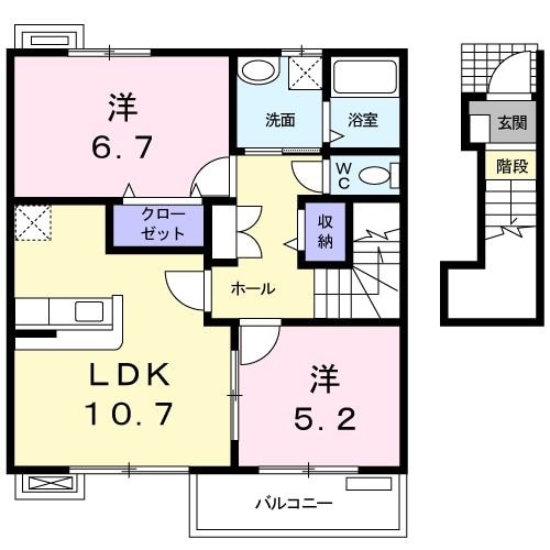 豊中駅 徒歩20分 2階の物件間取画像