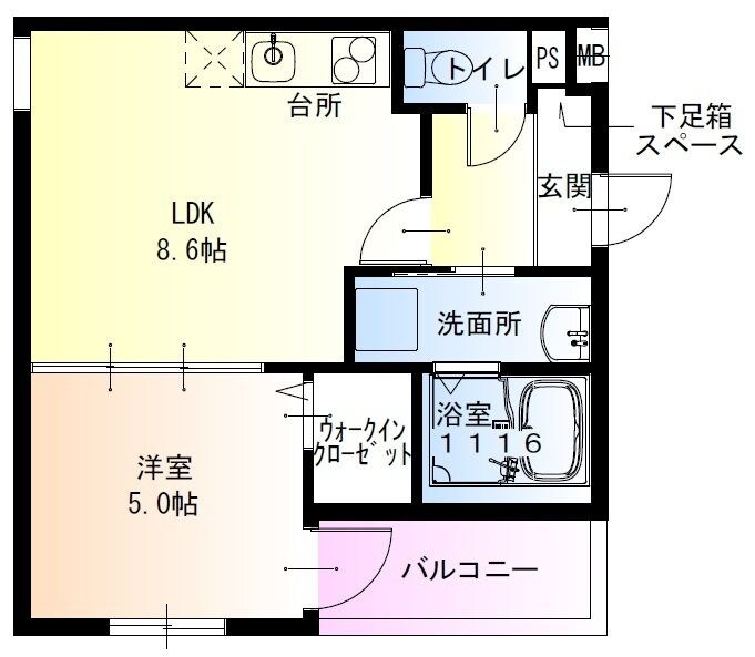 柴島駅 徒歩2分 2階の物件間取画像