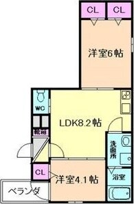 ブラン立花の物件間取画像