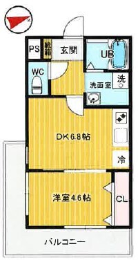 尼崎駅 徒歩10分 3階の物件間取画像