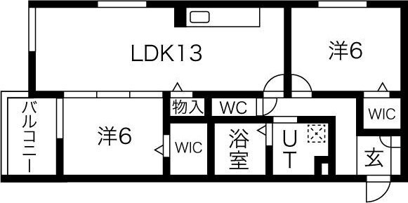 猪名寺駅 徒歩3分 1階の物件間取画像