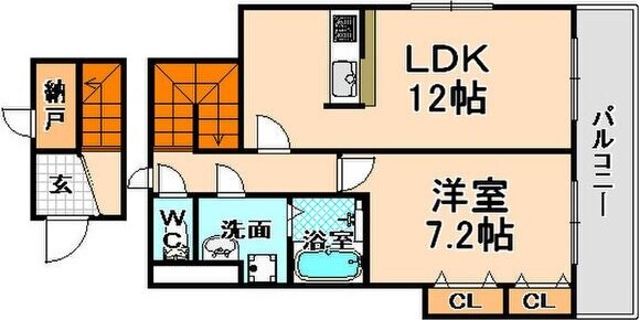 ラメゾンパルティールの物件間取画像