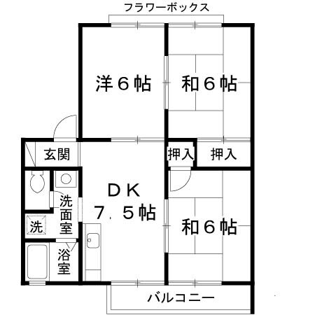 伊丹駅 バス15分  大樋橋下車：停歩4分 2階の物件間取画像