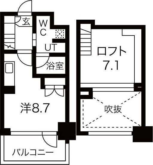 姫島駅 徒歩3分 5階の物件間取画像