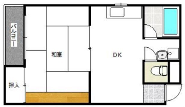 内藤マンションの物件間取画像