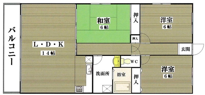 園田駅 徒歩15分 4階の物件間取画像