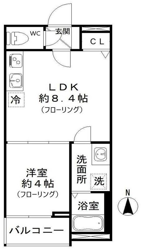 柴島駅 徒歩3分 2階の物件間取画像