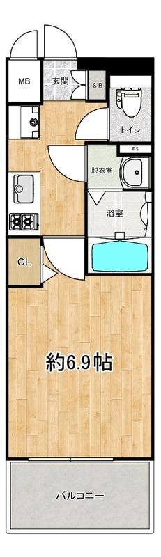 淡路駅 徒歩9分 2階の物件間取画像