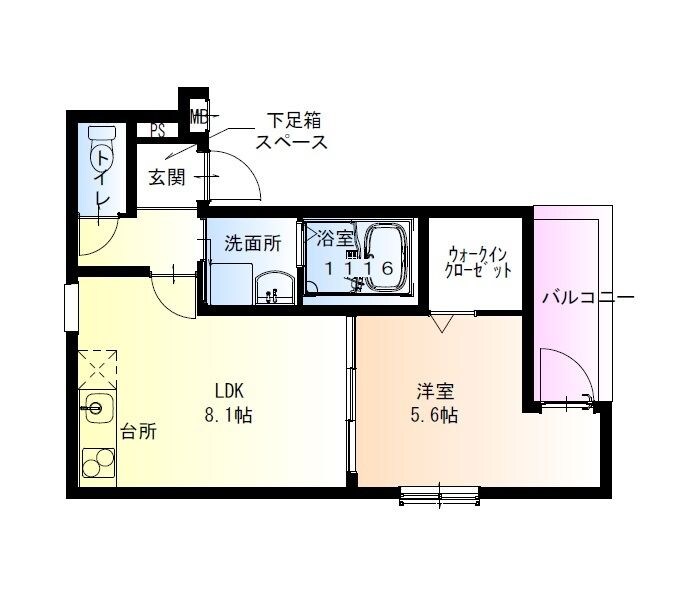 吹田駅 徒歩7分 1階の物件間取画像