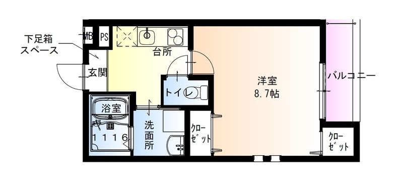 だいどう豊里駅 徒歩9分 3階の物件間取画像