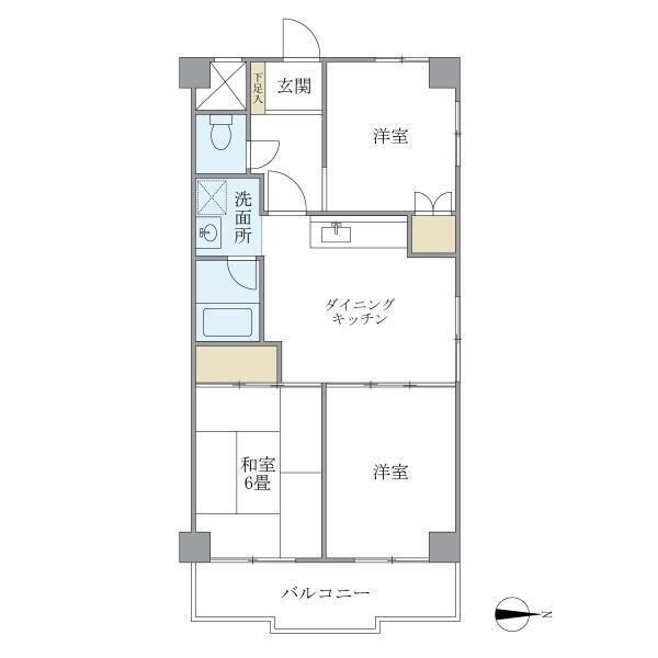 立花駅 徒歩9分 4階の物件間取画像