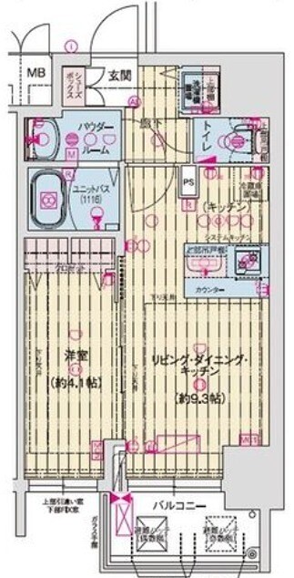 塚本駅 徒歩5分 7階の物件間取画像