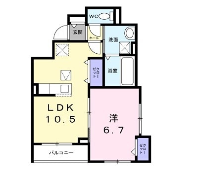 井高野駅 徒歩10分 2階の物件間取画像