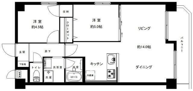 服部天神駅 徒歩12分 2階の物件間取画像