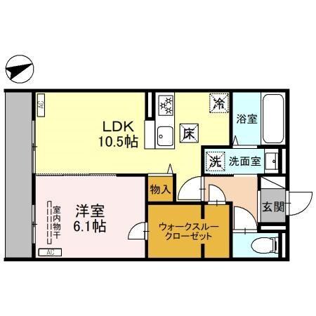 崇禅寺駅 徒歩5分 2階の物件間取画像