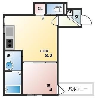 下新庄駅 徒歩8分 2階の物件間取画像