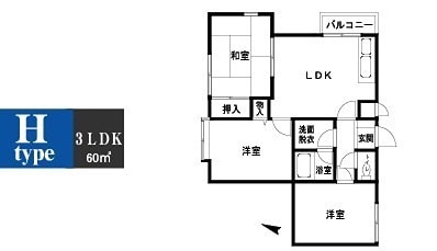 パティオ小松の物件間取画像