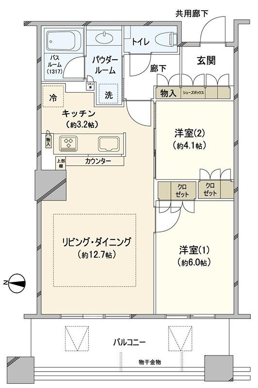 ザ・千里タワーの物件間取画像
