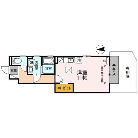 柴島駅 徒歩3分 1階の物件間取画像