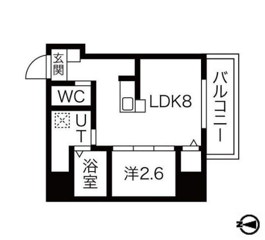 大物駅 徒歩10分 10階の物件間取画像