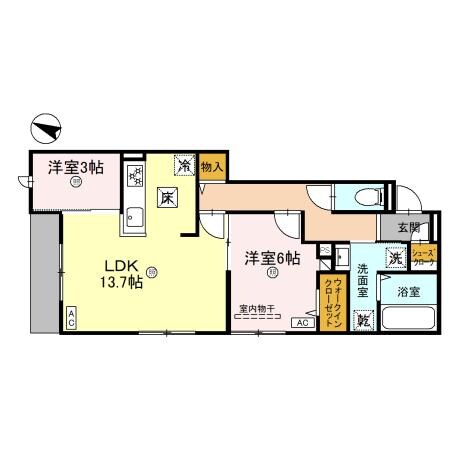 上新庄駅 徒歩6分 2階の物件間取画像